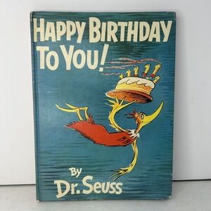Dr. Seuss 1st Edition Hardcover Happy Birthday to You 1959